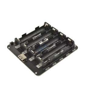 Modul Suport Acumulatori 4 x 18650 Alimentare Arduino ESP32 ESP8266,  2 comutatoare
