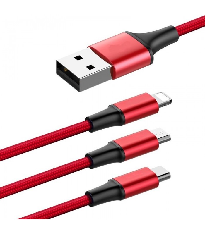 Cablu de incarcare USB 3 in 1