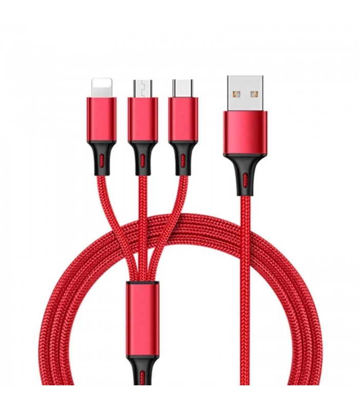 Cablu de incarcare USB 3 in 1