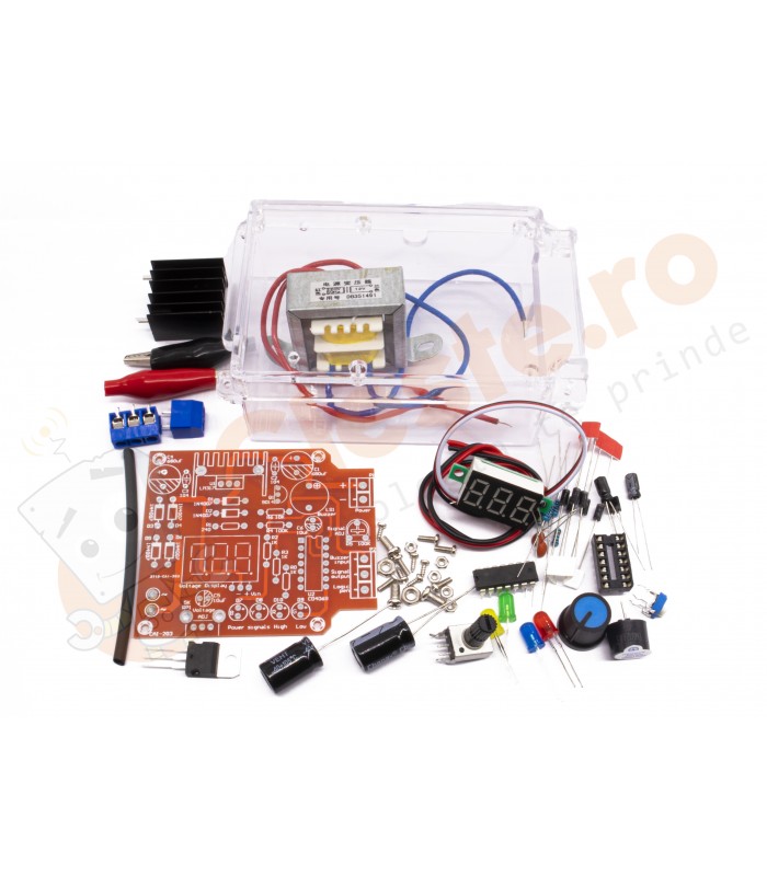 Kit DIY Sursa reglabila 220VAC la 1.25-12VDC LM317