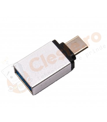 USB 3.1 Adaptor Argintiu Type C
