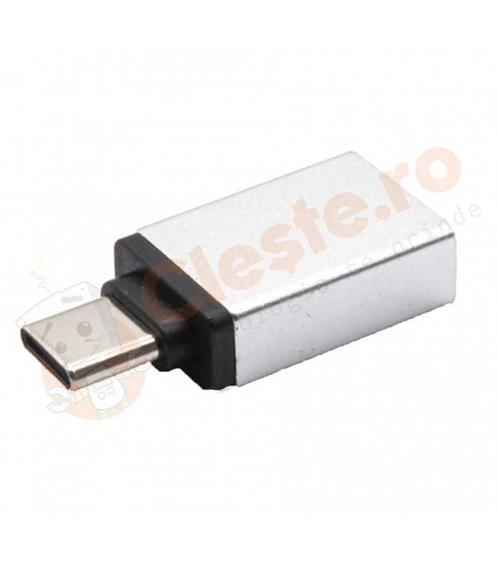 USB 3.1 Adaptor Argintiu Type C