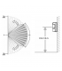 Detector de exterior, dubla tehnologie dual PIR + MW - DSC LC-171