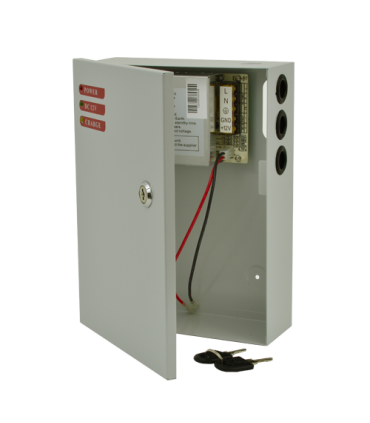 Sursa de alimentare 12V, 5A, back-up in cabinet metalic SDC-12-5B