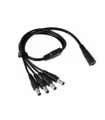 Conector de alimentare 12V, 1 intrare MAMA, 4 iesiri TATA CA-M1T4