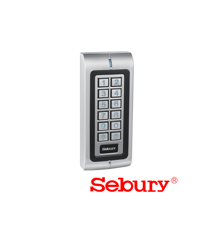 Cititor/Controler stand-alone cu tastatura si cititor card, antivandal - SEBURY SEB-W1-B