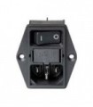SCHURTER - DD11.0111.1110 - Un-Filtered IEC Power Entry Module, IEC C14, Medical, 8 A, 250 VAC, 2-Pole Switch