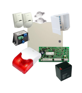 Kit alarma la efractie DSC cu sirena interioara KIT1616INT