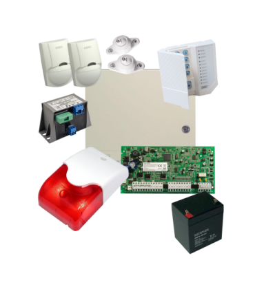 Kit alarma la efractie DSC cu sirena interioara KIT1616INT