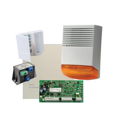 Kit alarma la efractie DSC cu sirena exterioara KIT1616BS