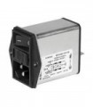 SCHURTER - 3-105-326 - Filtered IEC Power Entry Module, IEC C14, General Purpose, 10 A, 250 VAC, 2-Pole Switch