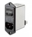 SCHAFFNER - FN282B-4-06 - Filtered IEC Power Entry Module, IEC C14, Medical, 4 A, 250 VAC, 2-Pole Switch