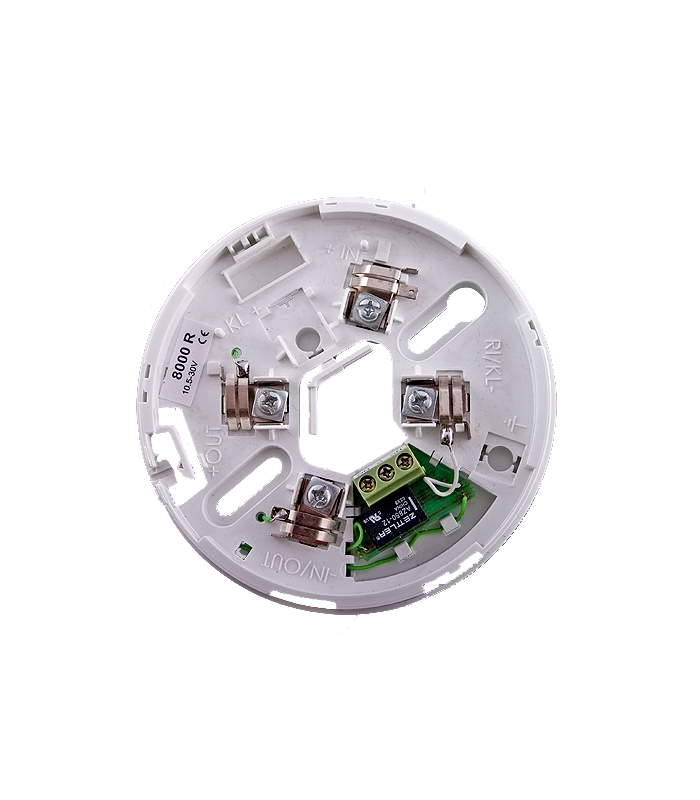 Soclu cu releu pentru detectorii conventionali din seria FD80xx - UNIPOS DB8000R