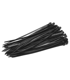 Coliere de plastic NEGRE, 140x3,5 (100 buc.) SEL.3.210