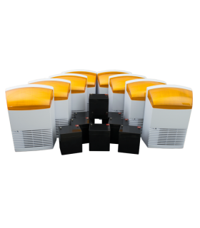 KIT 8 sirene de exterior + 8 acumulatori 12V, 4Ah BS1X8+8AC