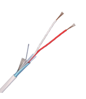 Cablu de alarma 2 fire ecranate, cupru integral, 100m 2CUEF