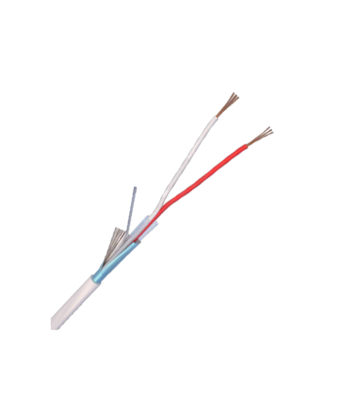 Cablu de alarma 2 fire ecranate, cupru integral, 100m 2CUEF