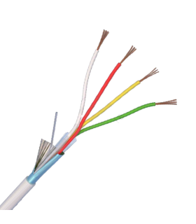 Cablu de alarma 4 fire ecranate, cupru integral, 100m 4CUEF