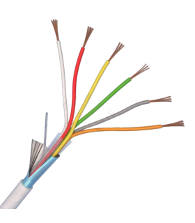 Cablu de alarma 6 fire ecranate, cupru integral, 100m 6CUEF