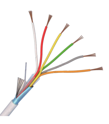 Cablu de alarma 6 fire ecranate, cupru integral, 100m 6CUEF