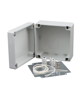 Doza exterior cu placa metalica montaj echipamente AWO603