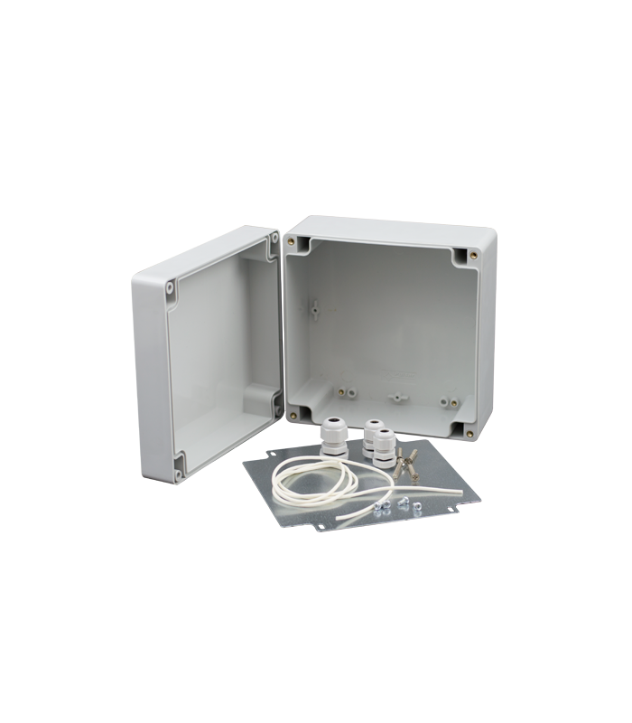 Doza exterior cu placa metalica montaj echipamente AWO603