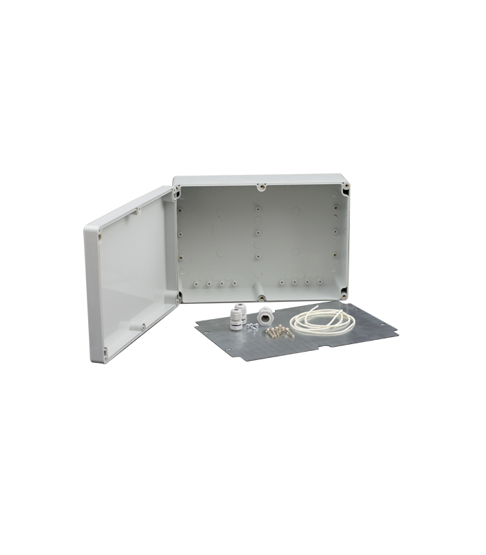Doza exterior cu contraplaca metalica pentru montaj echipamente AWO604