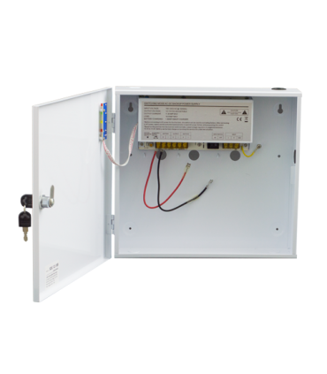 Sursa de alimentare 12V/10A, back-up in cabinet metalic SDC-12-10B