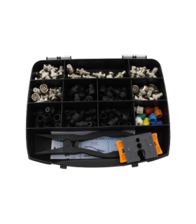 Kit 50 conectori CAP SYSTEM, decapator si cleste sertizare - CAP SYSTEM CAP-KIT2BNC