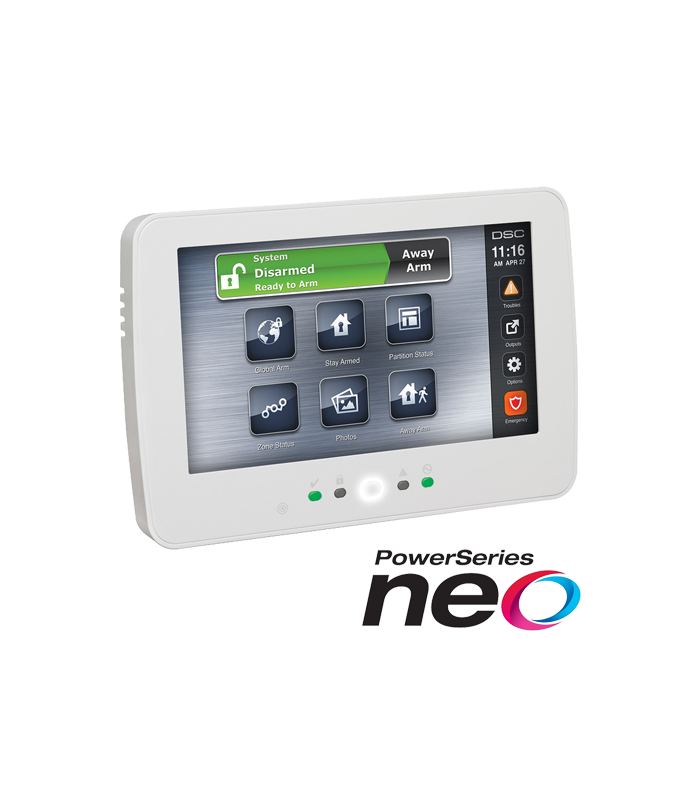 Tastatura touch screen color 7', 128 zone, SERIA NEO - DSC NEO-HS2TCHP