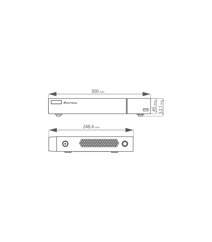 NVR 4 canale IP 5MP - ASYTECH seria VT VT-N1304H