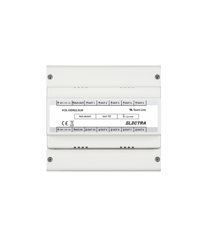 Doza derivatie video 10 iesiri REZIDENTIAL - ELECTRA VCB.10DR02.ELW
