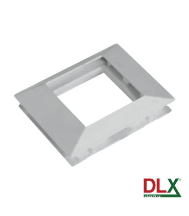 Rama alba simpla pentru aparataj 45x45 mm (2 module) - DLX DLX-102-11