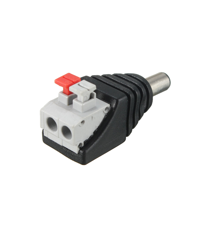 Conector de alimentare tata, 12V, cu terminal rapid SDC-KAT