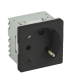 Priza modulara schuko cu impamantare, negru - DLX DLX-245-43