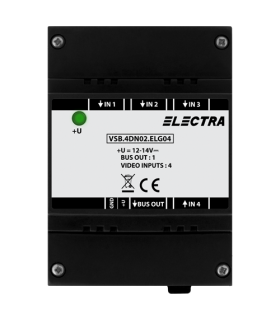 Doza selectie video, 4 intrari video SMART - ELECTRA VSB.4DN02.ELG04
