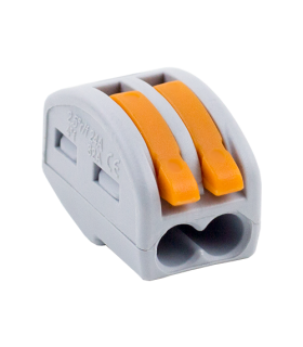 Conector derivatie tip WAGO 2 fire (10 buc.) W-412