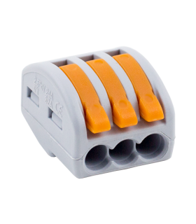Conector derivatie tip WAGO 3 fire (10 buc.) W-413