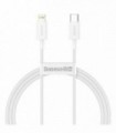 Cablu alimentare si date baseus superior fast charging data cable pt. smartphone usb type-c la lightning iphone pd 20w 1m
