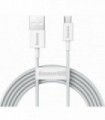 Cablu alimentare si date baseus superior fast charging data cable pt. smartphone usb la micro-usb 2a 2m alb