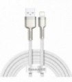 Cablu alimentare si date baseus cafule metal fast charging data cable pt. smartphone usb la lightning iphone 2.4a braided