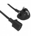 MULTICOMP PRO - GW-151639 - Mains Power Cord, With 10A Fuse, Mains Plug, UK to IEC 60320 C13, 3 m, 10 A, 250 VAC, Black