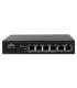 Switch 4 porturi PoE+, 2 porturi uplink RJ45 - UNV NSW2010-6T-POE-IN