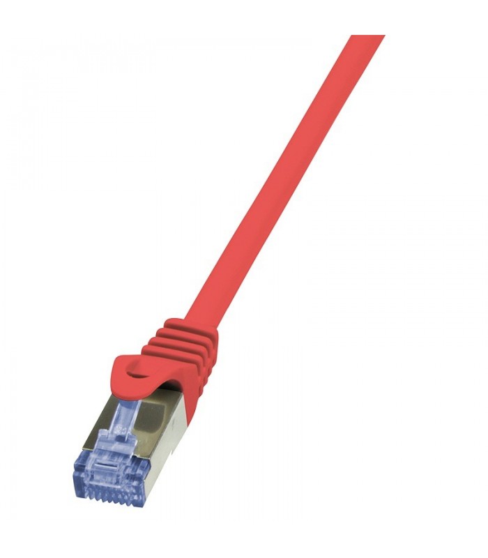 LICHIDARE - PATCH CORD S/FTP LOGILINK Cat6a, LSZH, cupru, 1 m, rosu, AWG26, dublu ecranat "CQ3034S" (timbru verde 0.08 lei)