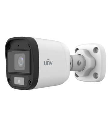 ColorHunter - Camera AnalogHD 2MP, lentila 2.8mm, WL 20m, TVI/AHD/CVI/CVBS, Mic., IP67 - UNV UAC-B112-AF28-W