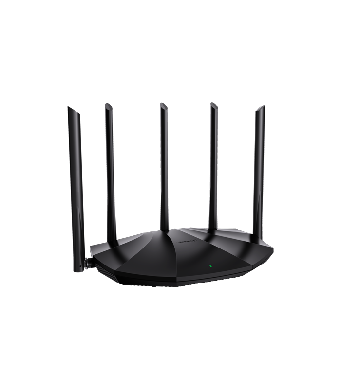 Router Wi-Fi 6, DualBand 2.4Ghz/5GHz, 300+1201Mbps, 5x6dBi, 4 porturi Gigabit - TENDA TND-RX2-PRO