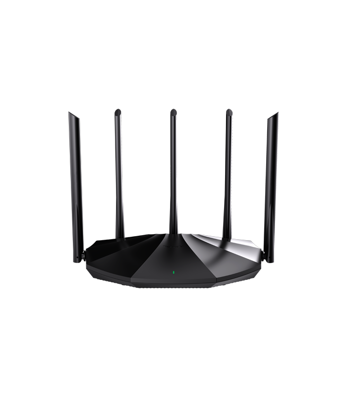 Router Wi-Fi 6, DualBand 2.4Ghz/5GHz, 300+1201Mbps, 5x6dBi, 4 porturi Gigabit - TENDA TND-RX2-PRO
