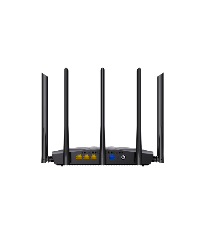 Router Wi-Fi 6, DualBand 2.4Ghz/5GHz, 300+1201Mbps, 5x6dBi, 4 porturi Gigabit - TENDA TND-RX2-PRO