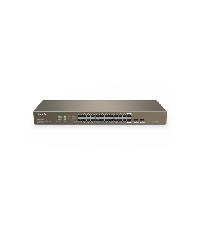 Switch 24 porturi Gigabit, 2 porturi SFP Gigabit - TENDA TND-TEG1024F