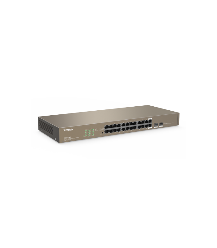 Switch 24 porturi Gigabit, 2 porturi SFP Gigabit - TENDA TND-TEG1024F